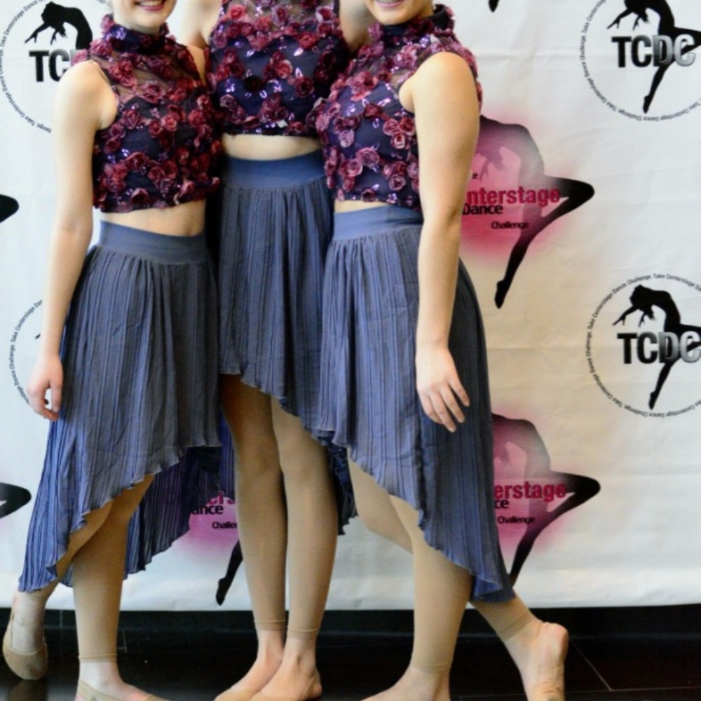 Flowered dance costume